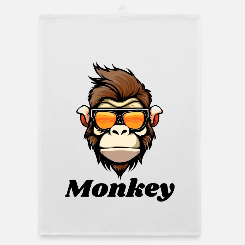 monkey, monkey, primate Organic dish towel