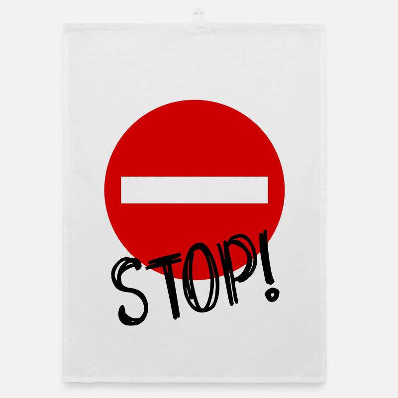 STOP. PANEL. DAD. MOTORCYCLE. FUNNY. CAR Organic dish towel