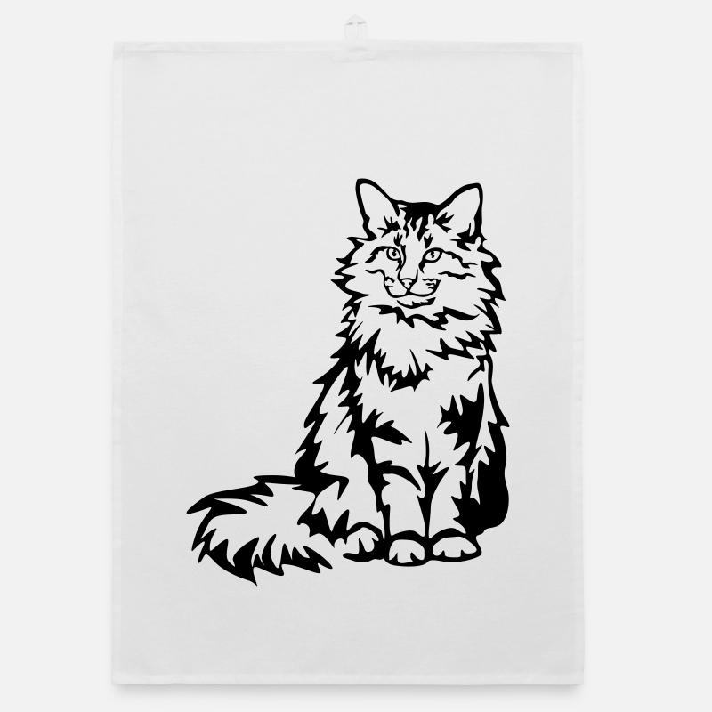 Chat des forêts norvégiennes Torchon bio