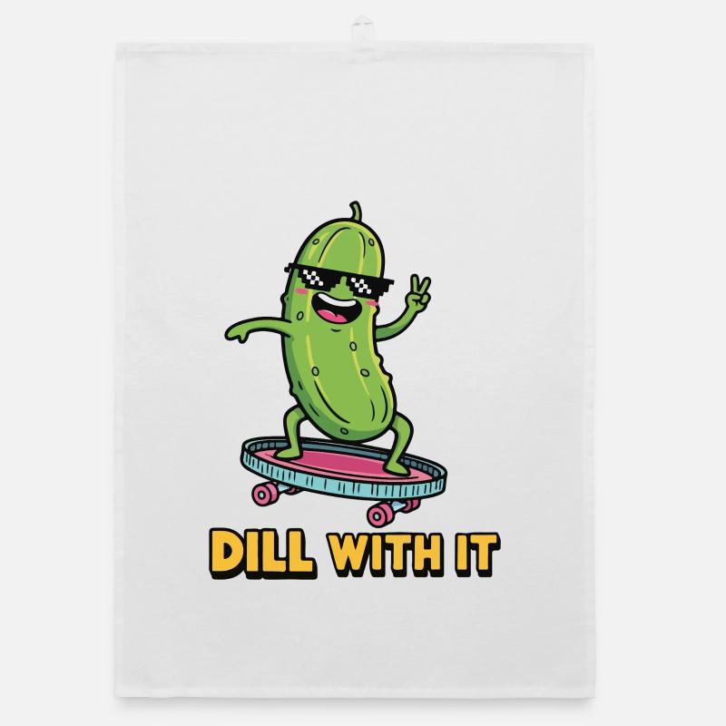 Pickle Vibes Organic dish towel