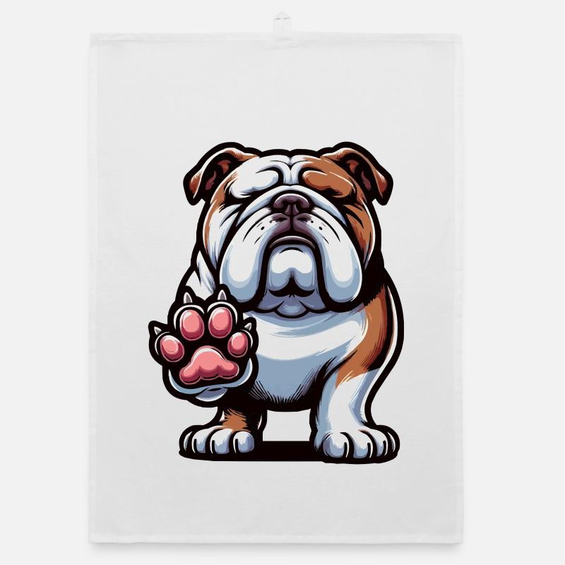 Bouledogue anglais Bully Bully Propriétaire Bullyfan Torchon bio