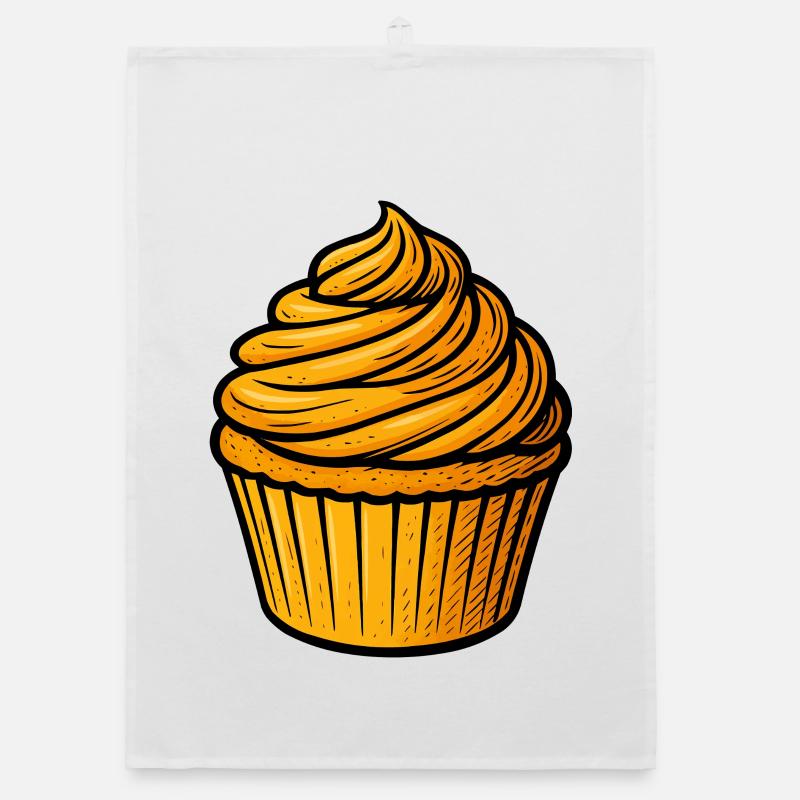 Spirale dorée de cupcakes Torchon bio