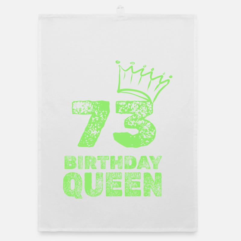 Geburtstag 73 Organic Geschirrtuch