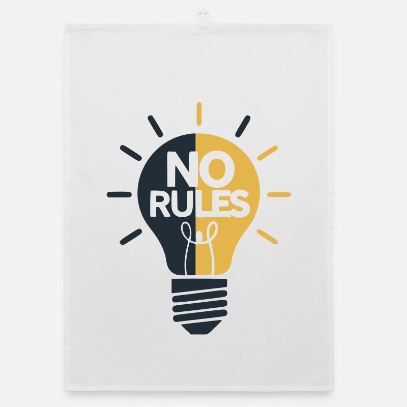 No Rules Light Ball Design Organic dish towel