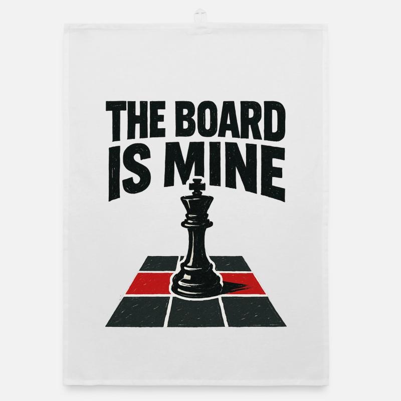 Mine Chessboard: Total Control and Checkmate Organic dish towel