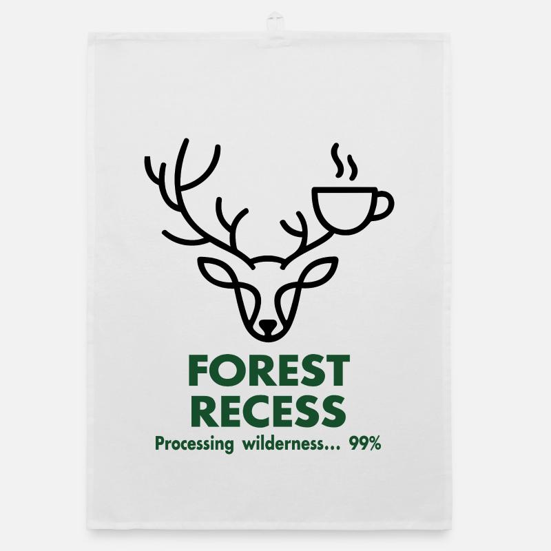 Cerf avec Coupe dans la forêt Torchon bio