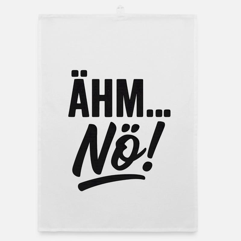 Ähm Nö Lustiger Spruch Organic Geschirrtuch