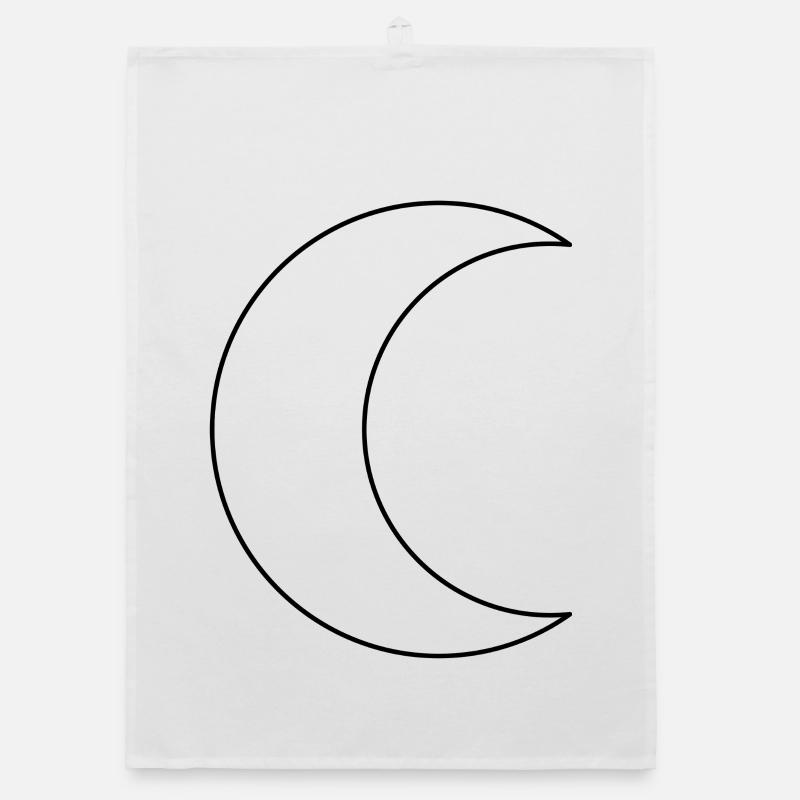 Contour du croissant de lune Torchon bio