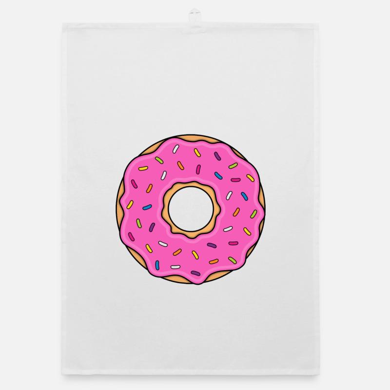 Beignet - Torchon bio - blanc