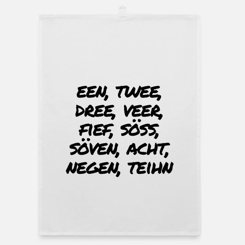 Zahlen Organic Geschirrtuch