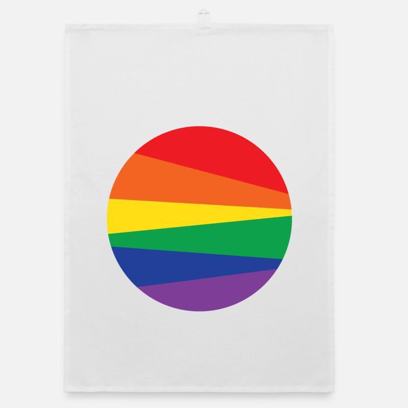 Rainbow Circle Organic dish towel