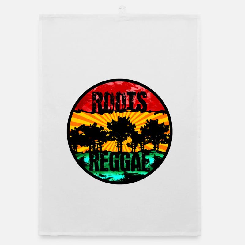Reggae Roots Sunset Design Torchon bio