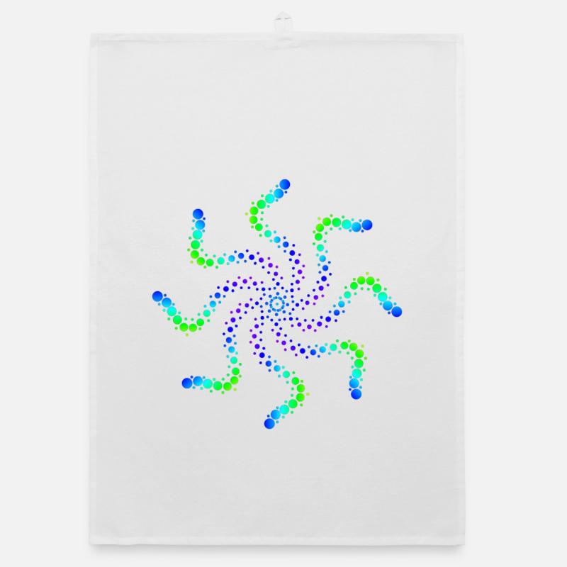 Psychedelisch Organic Geschirrtuch