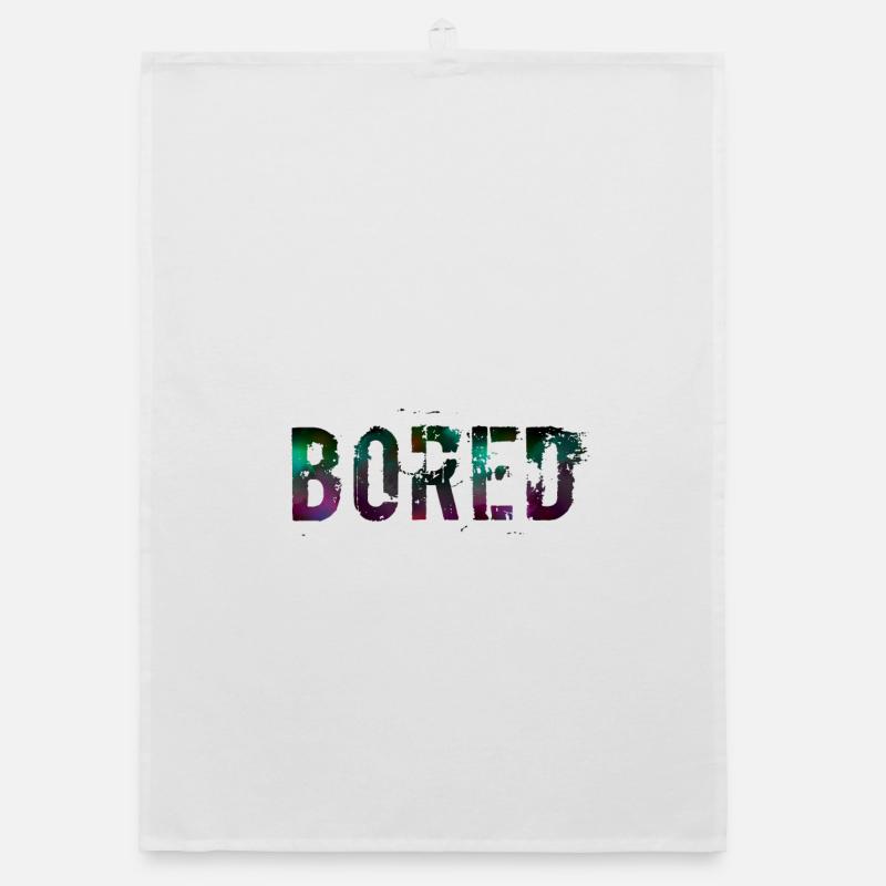 Bored Color Explosion Graffiti Text Organic dish towel