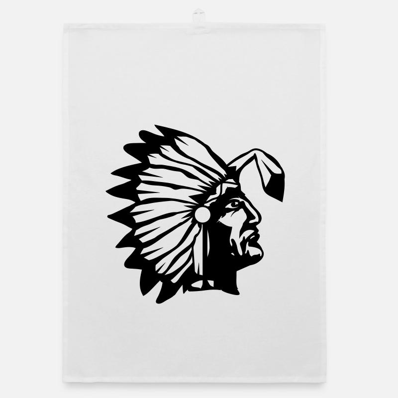 Un chef avec une plume bouclée Torchon bio