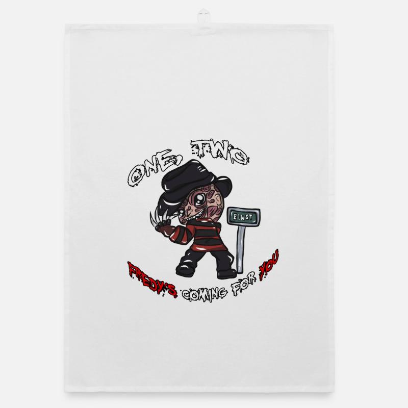 Freddy's Halloween present Organic dish towel