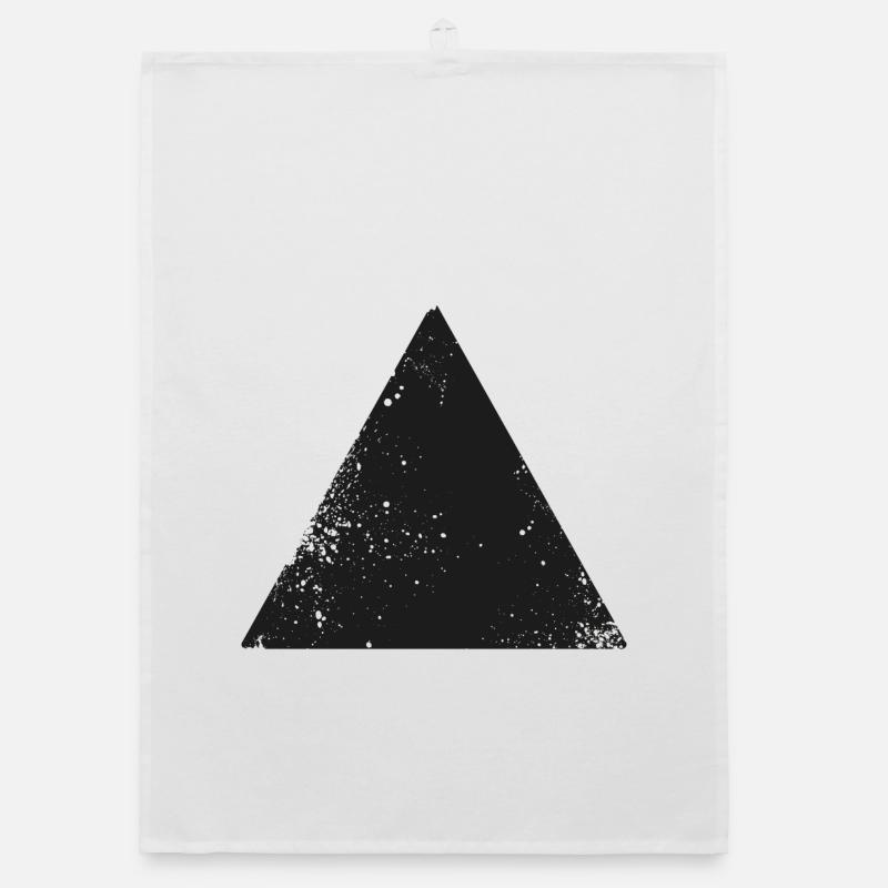 hipster triangle shape symbol Organic dish towel