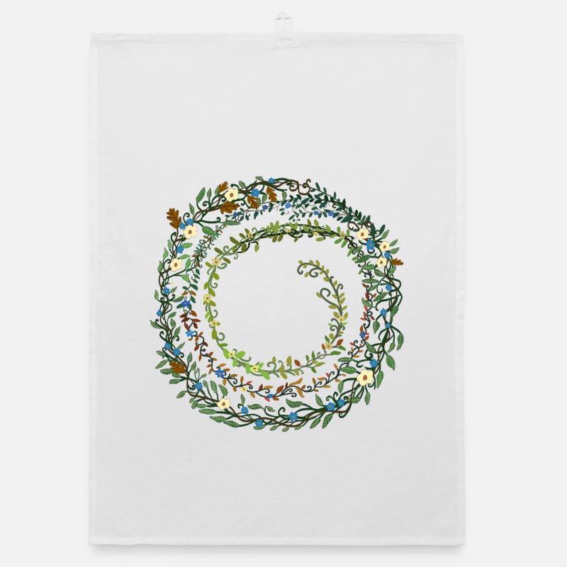 leaves Organic dish towel