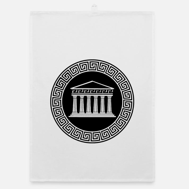 Ancient Temple Organic dish towel