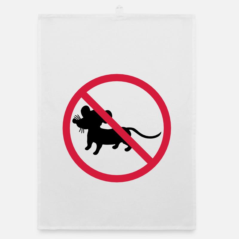 forbidden shield zone no mouse symbol maeuschen s Organic dish towel
