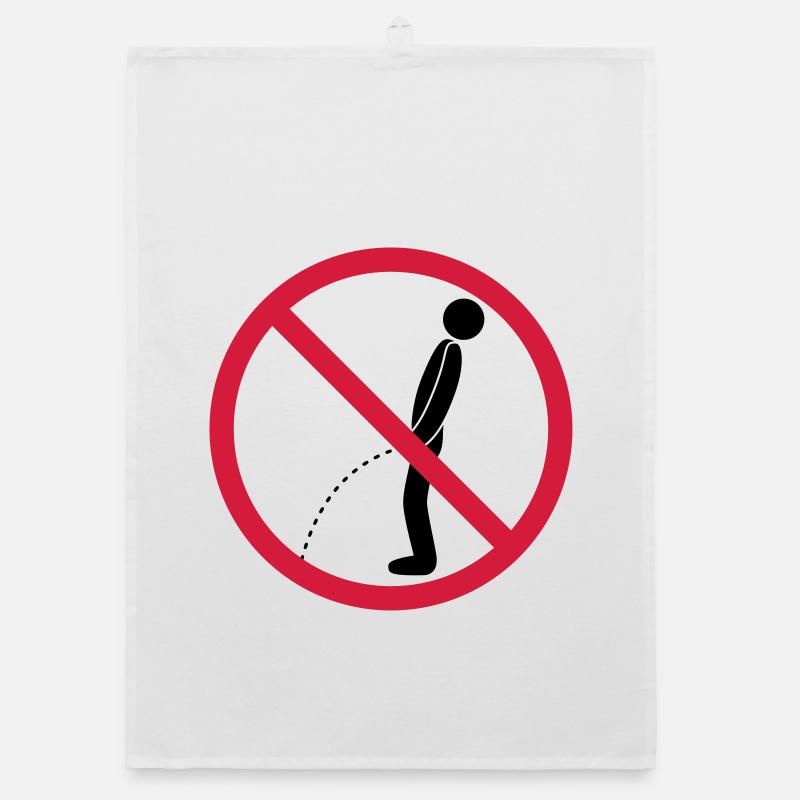 pas de pipi debout interdit bouclier pisse loo Torchon bio