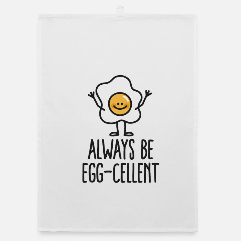 Always be egg-cellent Organic dish towel