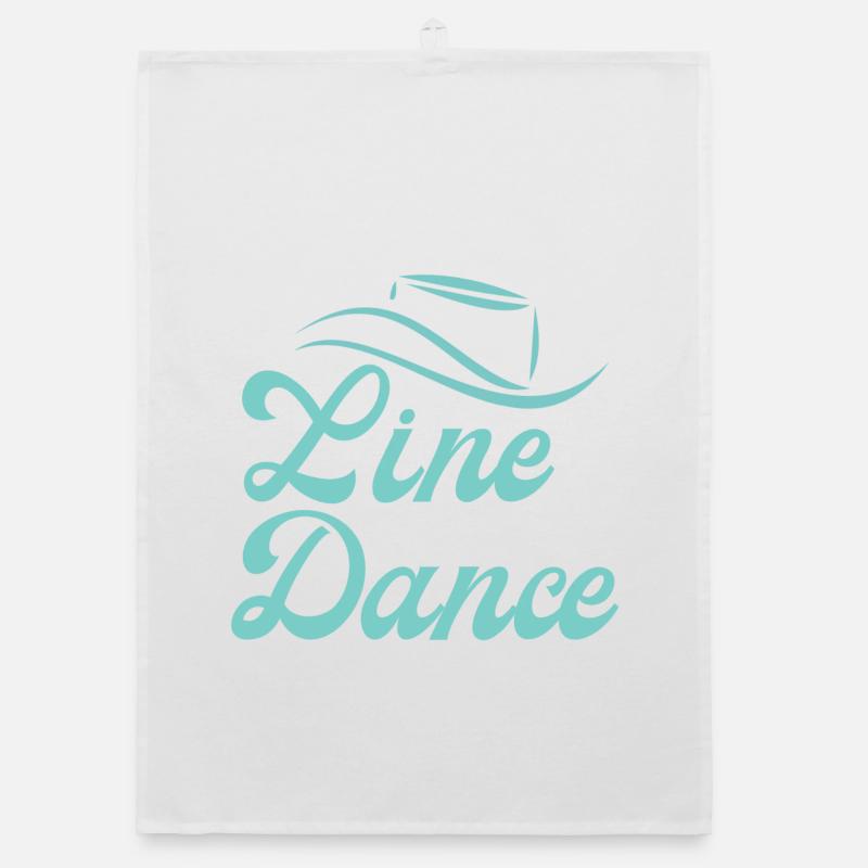 Cadeau de classe pour Line Dancer : Devise « Line Dance Torchon bio