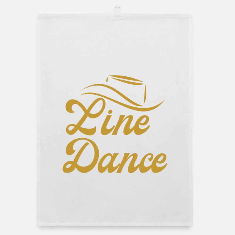 Great gift idea for Line Dancer: "Line Dance" Organic dish towel