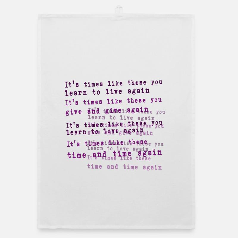 foo fighters lyric Organic dish towel
