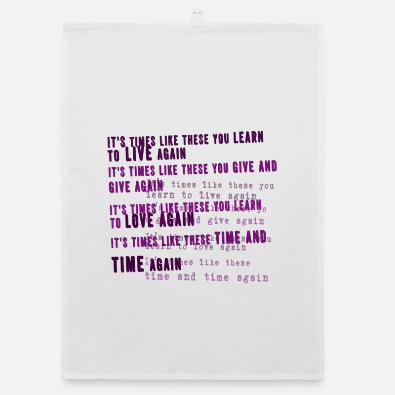 foo fighters lyric Organic dish towel