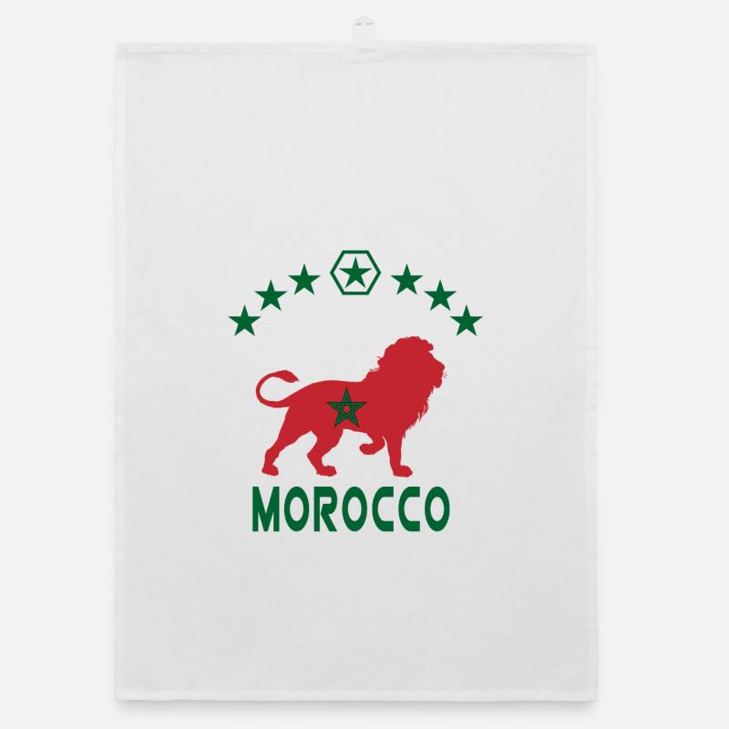 Conception du Lion du Maroc Torchon bio