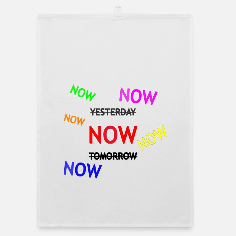 Dynamic Reminder Text Illustration Organic dish towel