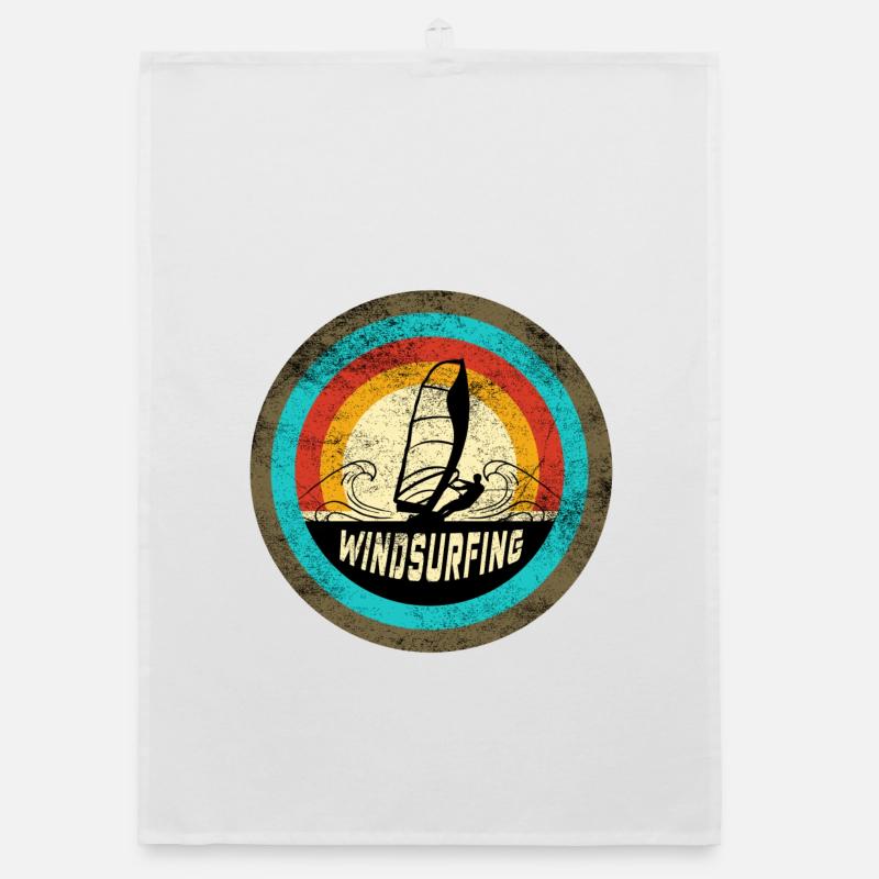 Windsurfing Design Organic Geschirrtuch