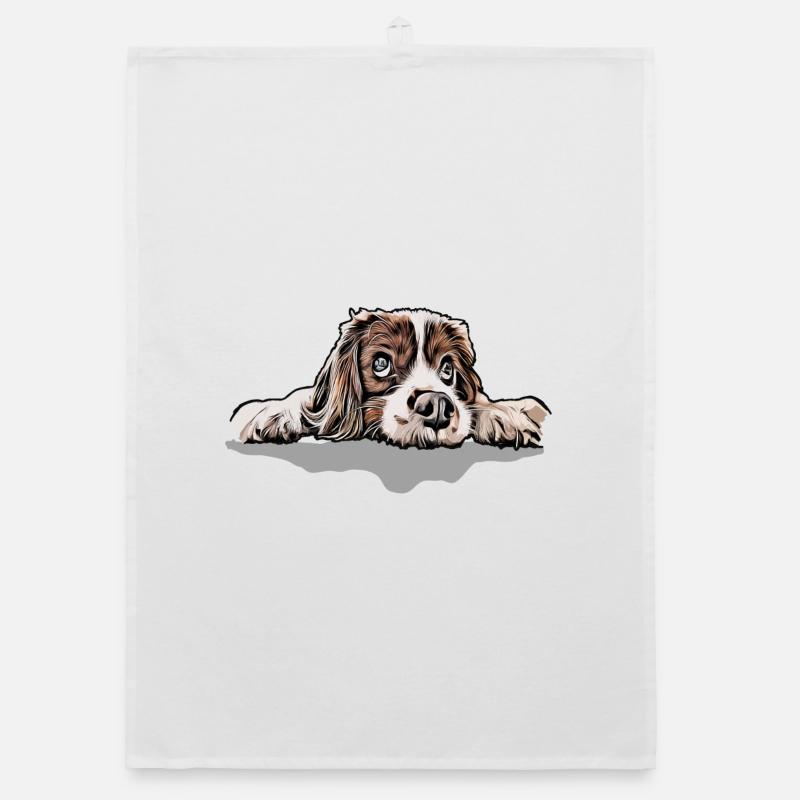 Cavalier King Charles Spaniel Organic Geschirrtuch