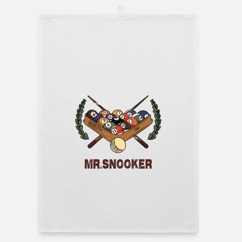 Mr. Snooker Design / Gift Idea Organic dish towel