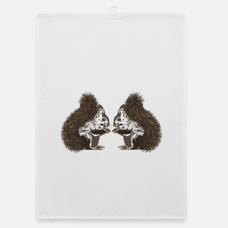 Squirrels, squirrels Organic dish towel