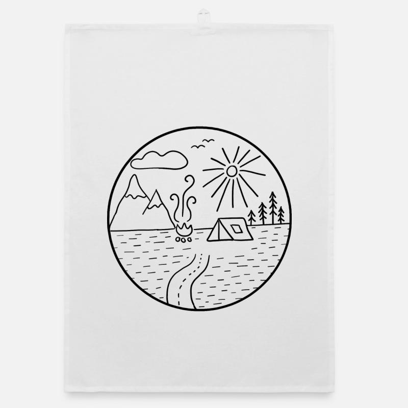 camping Organic dish towel