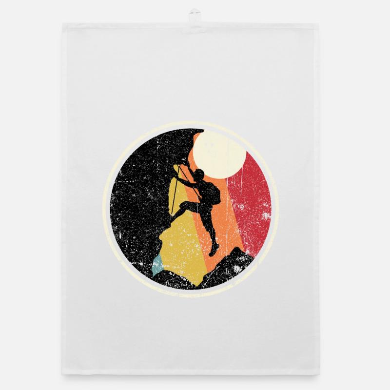 Sunset Summit Climber Organic dish towel