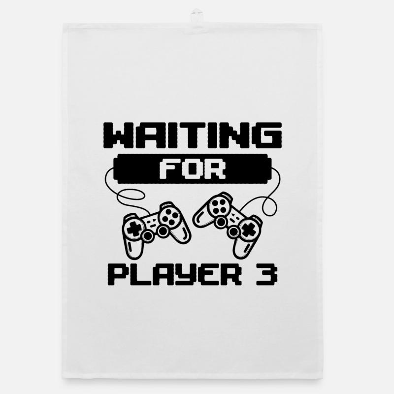 Gamer Zocker Schwanger Controller Statement Organic Geschirrtuch