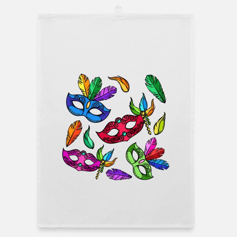 Carnaval carnaval masques costume Torchon bio