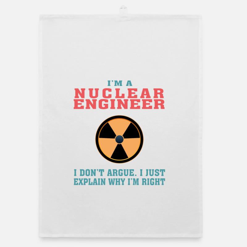 Funny Nuclear Engineering Quote for Nuclear Engine Organic dish towel