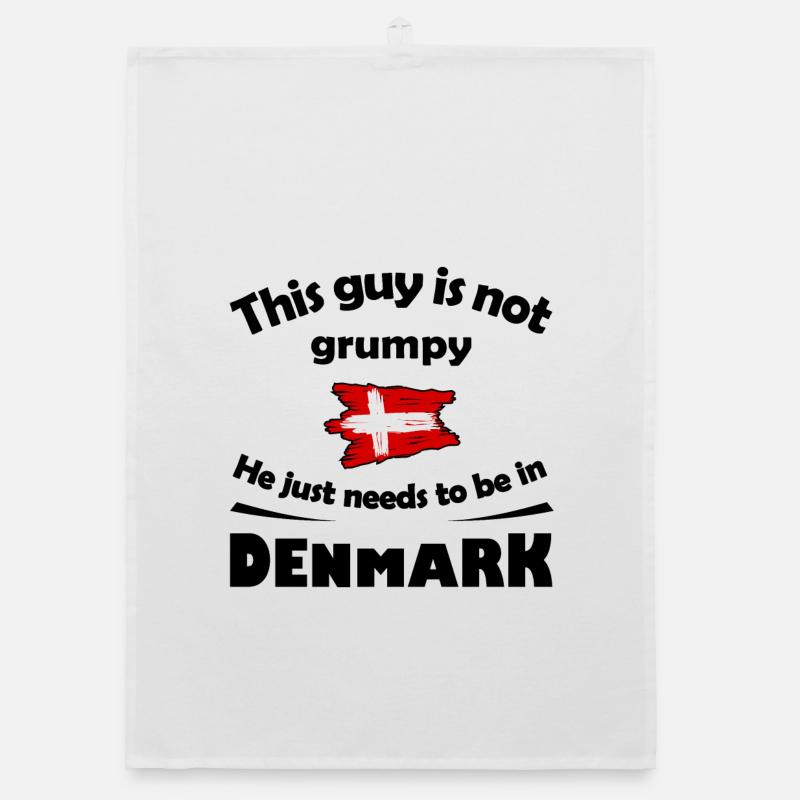 Dänemark - Organic Geschirrtuch - Weiß