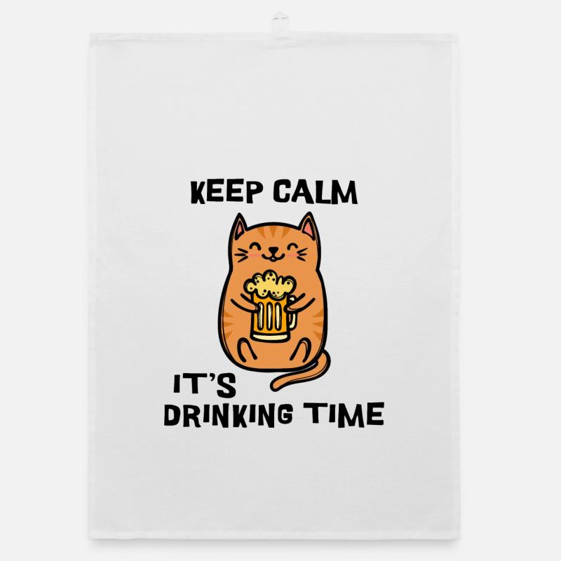 Fest Beer Statement Boisson Cat Torchon bio