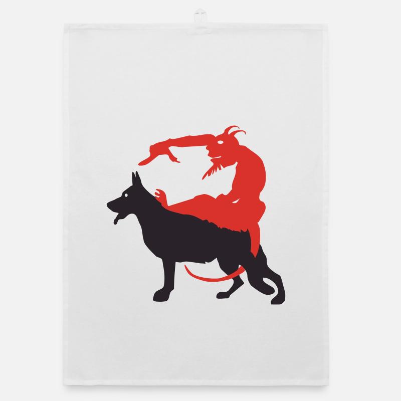 Shepherd devil - BIG Organic dish towel