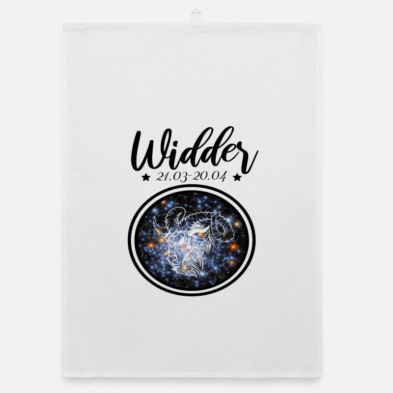 Widder Sternzeichen Organic Geschirrtuch