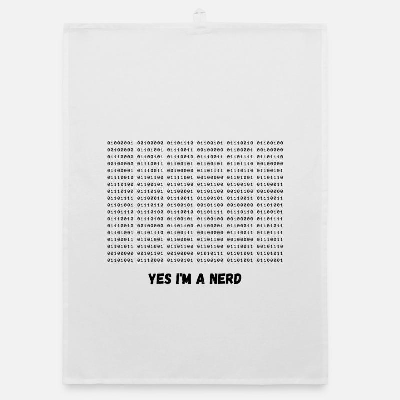 Ich bin ein Nerd Organic Geschirrtuch