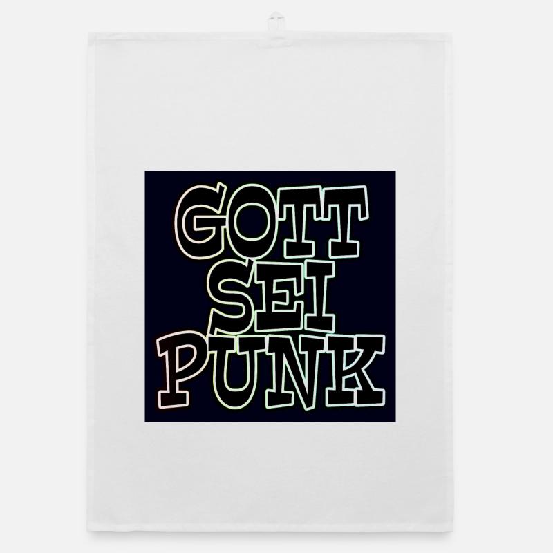 Gott sei Punk Organic Geschirrtuch