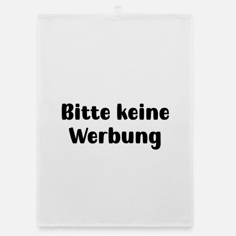 Bitte keine Werbung Organic Geschirrtuch