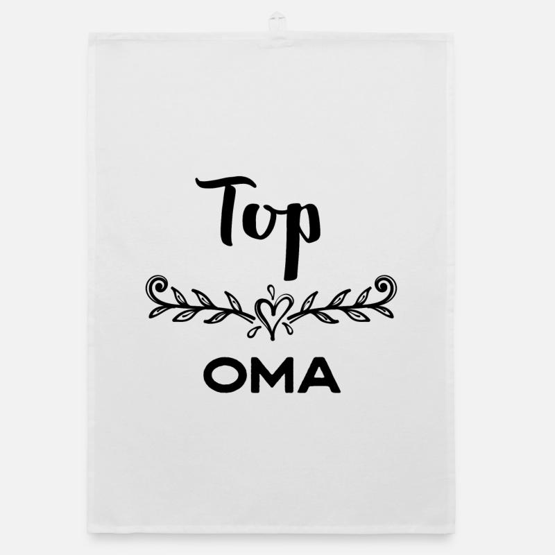Oma Statement Großmutter Gratulation Superoma Organic Geschirrtuch