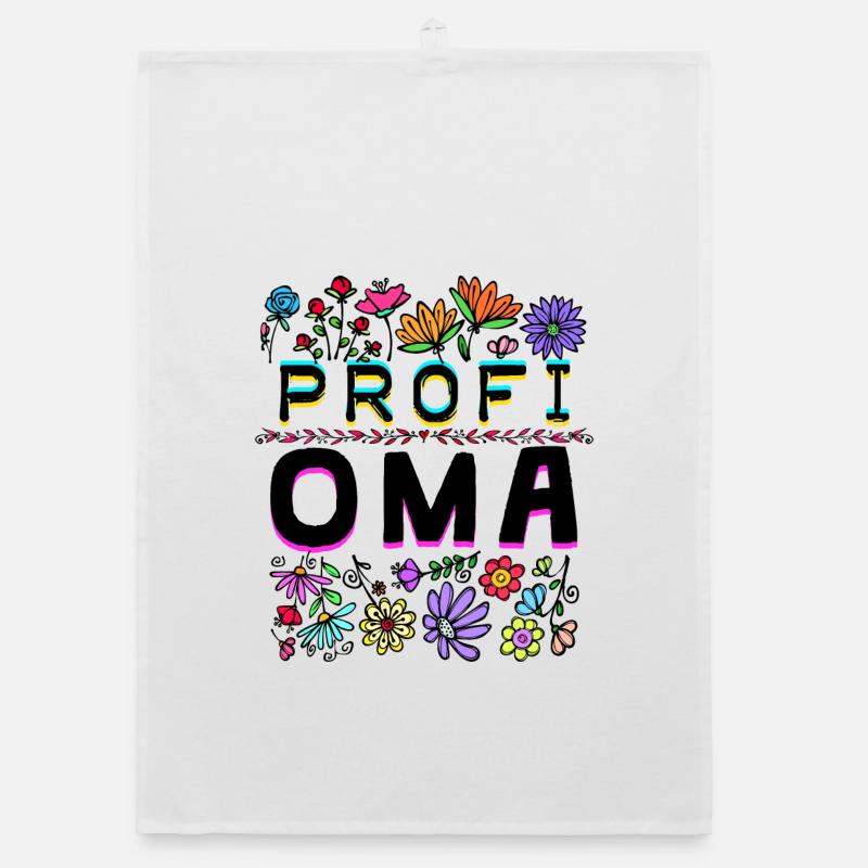 Oma Großmutter Seniorin Alles Gute Statement Organic Geschirrtuch